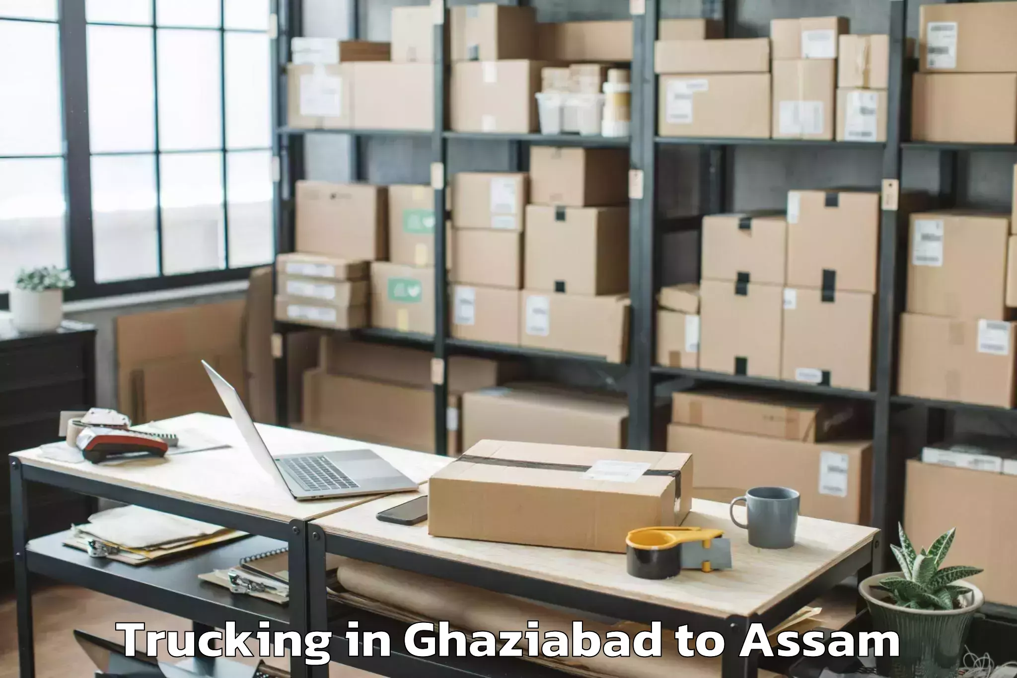 Leading Ghaziabad to Kharupatia Trucking Provider